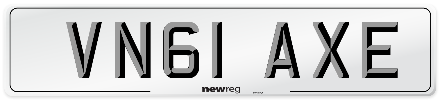 VN61 AXE Number Plate from New Reg